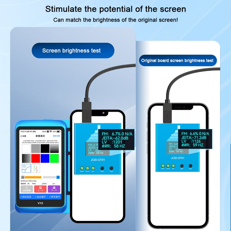 Tester touch screen LCD professionale JCID V15, JCID V15