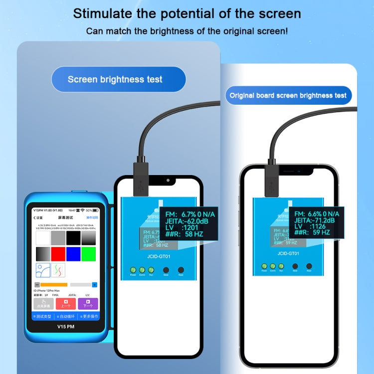 Tester touch screen LCD professionale JCID V15PM, JCID V15PM