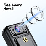 Videoregistratore WiFi 2K HD con lente rotante e visione notturna