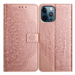 Custodia per telefono in pelle con stampa floreale, For iPhone 17 Pro, For iPhone 17, For iPhone Air, For iPhone 16 Pro Max