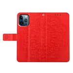 Custodia per telefono in pelle con stampa floreale, For iPhone 16 Pro, For iPhone 16 Plus, For iPhone 16