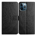 Custodia per telefono in pelle con stampa floreale, For iPhone 16 Pro, For iPhone 16 Plus, For iPhone 16