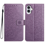 Custodia per telefono in pelle con stampa floreale, For iPhone 16 Pro, For iPhone 16 Plus, For iPhone 16
