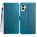 Custodia per telefono in pelle con stampa floreale, For iPhone 16 Pro, For iPhone 16 Plus, For iPhone 16