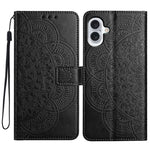 Custodia per telefono in pelle con stampa floreale, For iPhone 16 Pro, For iPhone 16 Plus, For iPhone 16