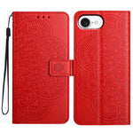 Custodia per telefono in pelle con stampa floreale, For iPhone 18 Pro, For iPhone 18 Pro Max, For iPhone 17e / 16e, For iPhone 17 Pro Max