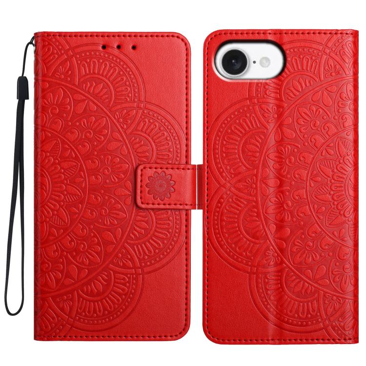 Custodia per telefono in pelle con stampa floreale, For iPhone 18 Pro, For iPhone 18 Pro Max, For iPhone 17e / 16e, For iPhone 17 Pro Max