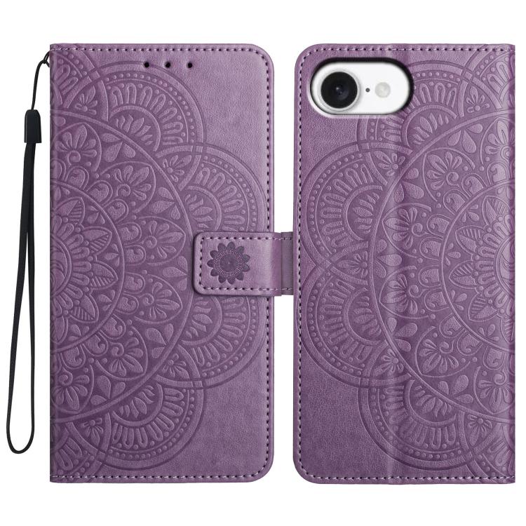 Custodia per telefono in pelle con stampa floreale, For iPhone 18 Pro, For iPhone 18 Pro Max, For iPhone 17e / 16e, For iPhone 17 Pro Max