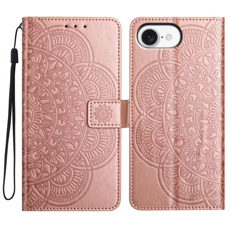 Custodia per telefono in pelle con stampa floreale, For iPhone 18 Pro, For iPhone 18 Pro Max, For iPhone 17e / 16e, For iPhone 17 Pro Max