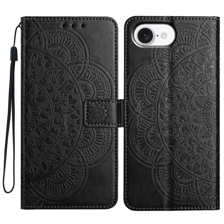 Custodia per telefono in pelle con stampa floreale, For iPhone 18 Pro, For iPhone 18 Pro Max, For iPhone 17e / 16e, For iPhone 17 Pro Max