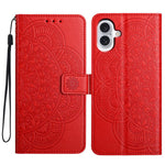 Custodia per telefono in pelle con stampa floreale, For iPhone 17 Pro, For iPhone 17, For iPhone Air, For iPhone 16 Pro Max
