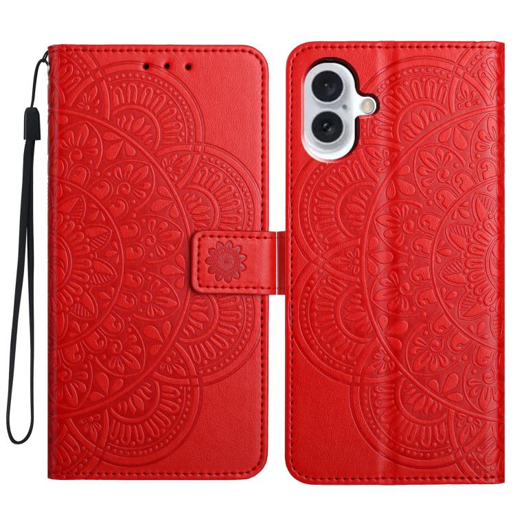 Custodia per telefono in pelle con stampa floreale, For iPhone 17 Pro, For iPhone 17, For iPhone Air, For iPhone 16 Pro Max