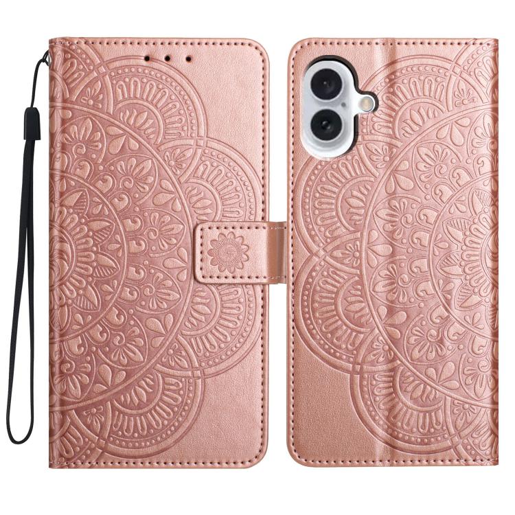 Custodia per telefono in pelle con stampa floreale, For iPhone 17 Pro, For iPhone 17, For iPhone Air, For iPhone 16 Pro Max