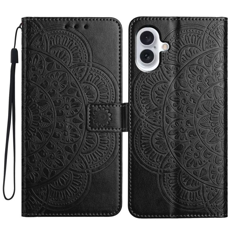 Custodia per telefono in pelle con stampa floreale, For iPhone 17 Pro, For iPhone 17, For iPhone Air, For iPhone 16 Pro Max