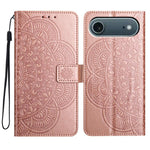 Custodia per telefono in pelle con stampa floreale, For iPhone 17 Pro, For iPhone 17, For iPhone Air, For iPhone 16 Pro Max