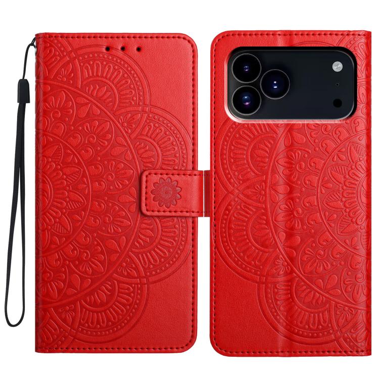 Custodia per telefono in pelle con stampa floreale, For iPhone 17 Pro, For iPhone 17, For iPhone Air, For iPhone 16 Pro Max