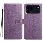 Custodia per telefono in pelle con stampa floreale, For iPhone 17 Pro, For iPhone 17, For iPhone Air, For iPhone 16 Pro Max