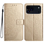 Custodia per telefono in pelle con stampa floreale, For iPhone 17 Pro, For iPhone 17, For iPhone Air, For iPhone 16 Pro Max