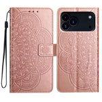 Custodia per telefono in pelle con stampa floreale, For iPhone 17 Pro, For iPhone 17, For iPhone Air, For iPhone 16 Pro Max