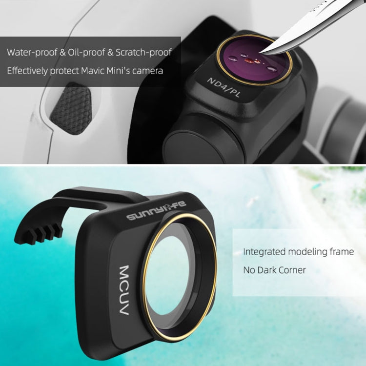 Sunnylife MM-FI9256 Per DJI Mavic mini 4 in 1 Drone ND4+ND8+ND16+ND32 Filtro obiettivo, ND4+ND8+ND16+ND32
