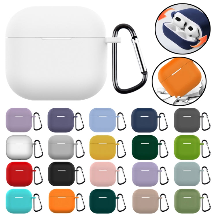 Custodia protettiva per auricolari in silicone con gancio, For AirPods 4