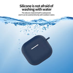 Custodia protettiva per auricolari in silicone con gancio, For AirPods 4