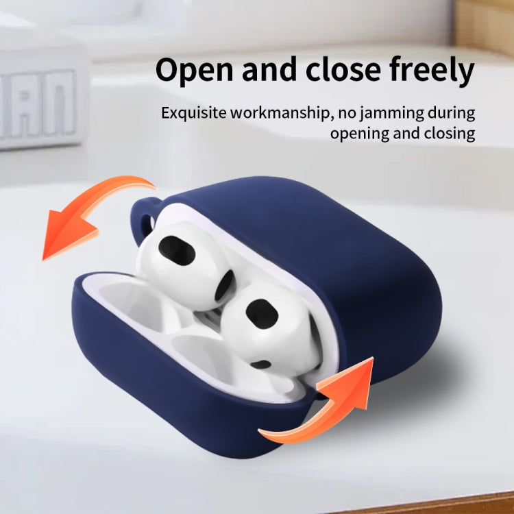 Custodia protettiva per auricolari in silicone con gancio, For AirPods 4
