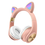 Cuffie da gioco wireless Bluetooth con orecchie di gatto