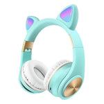 Cuffie da gioco wireless Bluetooth con orecchie di gatto