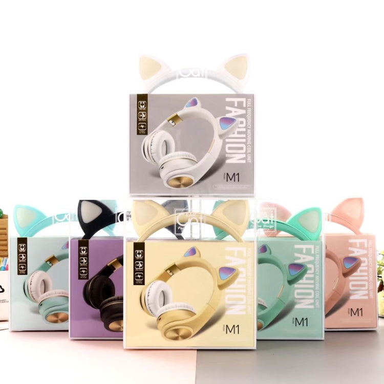 Cuffie da gioco wireless Bluetooth con orecchie di gatto