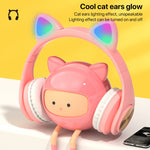 Cuffie da gioco wireless Bluetooth con orecchie di gatto