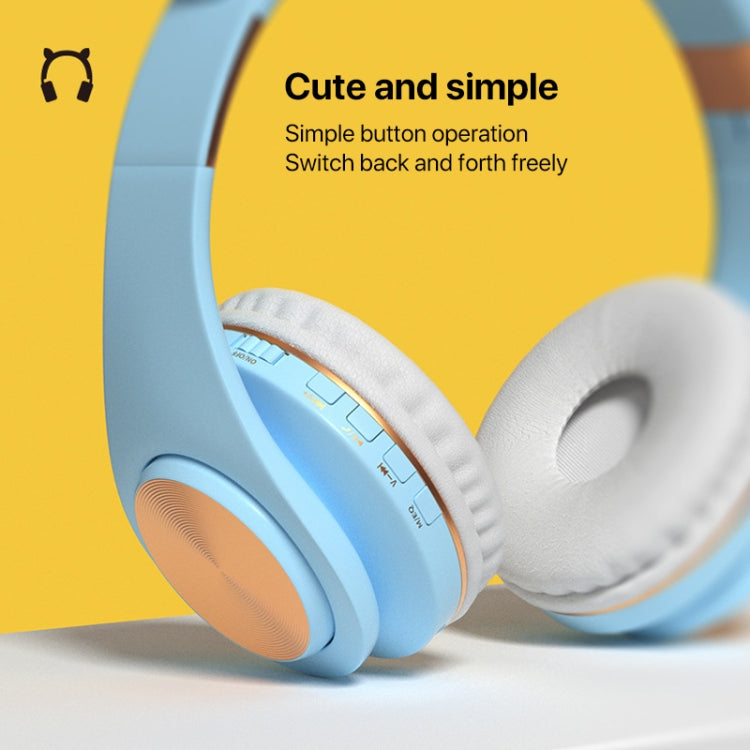 Cuffie da gioco wireless Bluetooth con orecchie di gatto