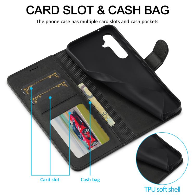 LC.IMEEKE Custodia per telefono in pelle di vitello, For Samsung Galaxy A26 5G, For Samsung Galaxy A36 5G, For Samsung Galaxy A16 5G, For Samsung Galaxy A06 4G