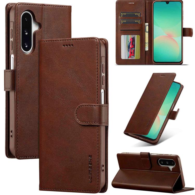 LC.IMEEKE Custodia per telefono in pelle di vitello, For Galaxy A08 5G/A08 4G, For Galaxy A18 5G/A18 4G, For Samsung Galaxy A57 5G, For Samsung Galaxy A37 5G