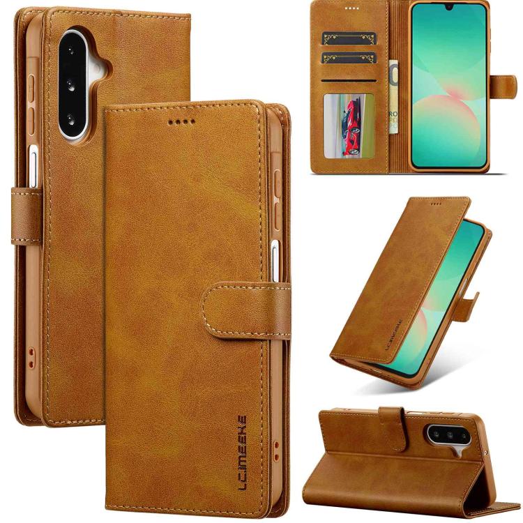 LC.IMEEKE Custodia per telefono in pelle di vitello, For Galaxy A08 5G/A08 4G, For Galaxy A18 5G/A18 4G, For Samsung Galaxy A57 5G, For Samsung Galaxy A37 5G