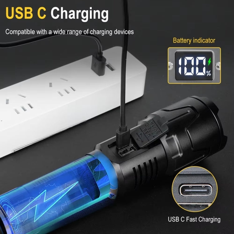 S2301 30W White Laser Wick 1000LM Torcia LED con zoom telescopico, S2301