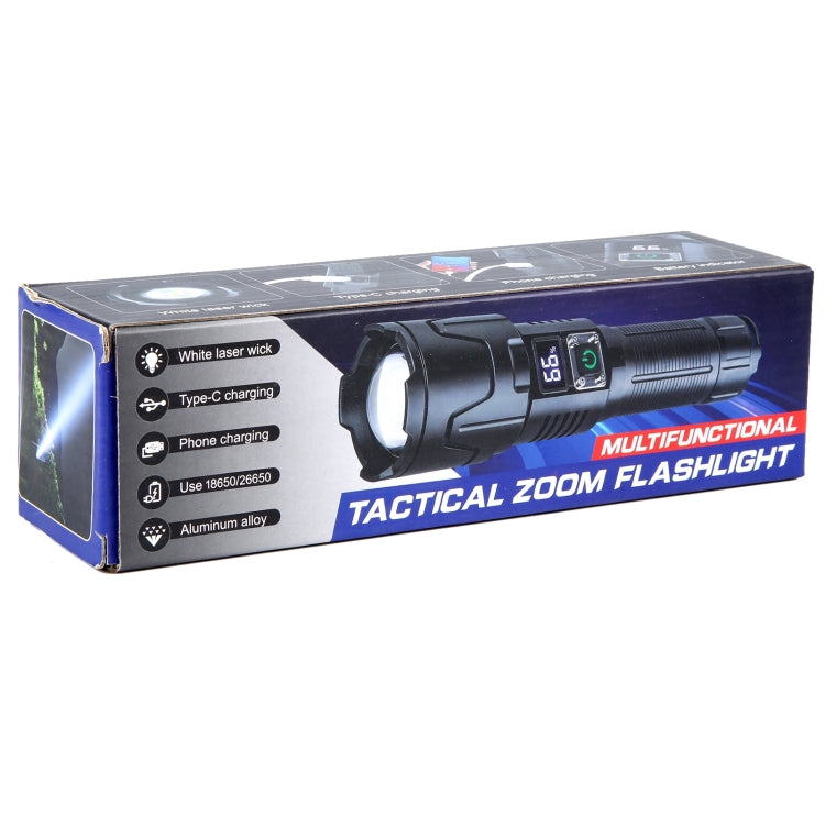 S2301 30W White Laser Wick 1000LM Torcia LED con zoom telescopico, S2301