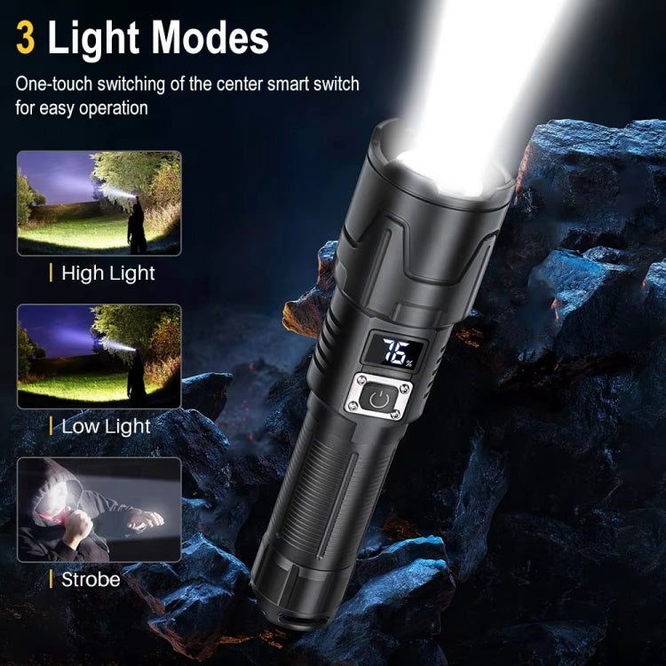 S2301 30W White Laser Wick 1000LM Torcia LED con zoom telescopico, S2301
