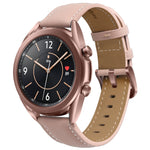 Cinturino di ricambio per cinturino con fibbia argento in vera pelle, For Samsung Galaxy Watch3 45mm, For Samsung Galaxy Watch3 41mm