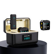 Microfono wireless Lavalier SX23 con scatola ricarica digitale