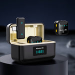 Microfono wireless Lavalier SX23 con scatola ricarica digitale