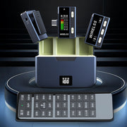Microfono wireless Lavalier SX66 2 in 1 con scatola ricarica