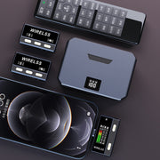 Microfono wireless Lavalier SX66 2 in 1 con scatola ricarica