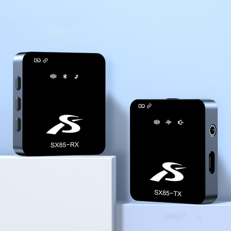 Microfono wireless lavalier quadrato SX85 con riduzione intelligente del rumore, Type-C, 8 Pin