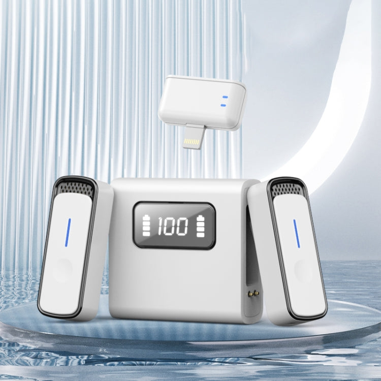 Microfono wireless lavalier SX88 1 TX + 2 RX con riduzione intelligente del rumore, Type-C, 8 Pin