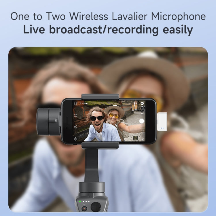 Microfono wireless lavalier SX88 1 TX + 2 RX con riduzione intelligente del rumore, Type-C, 8 Pin
