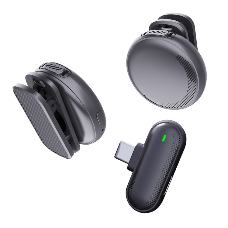 Microfono wireless lavalier SX19 1 TX + 2 RX con riduzione intelligente del rumore, Type-C, 8 Pin