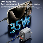 WK WP-U23 Pioneer Series 35W USB-C / Type-C, caricabatterie rapido USB GaN, EU Plug, UK Plug