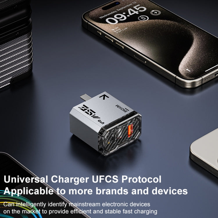 Caricabatterie rapido USB-C 35W WK Pioneer Series