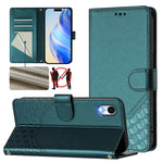 Custodia per telefono in pelle con stampa a nido d'ape e protezione RFID, For iPhone XR, For iPhone XS Max, For iPhone 8 Plus / 7 Plus
